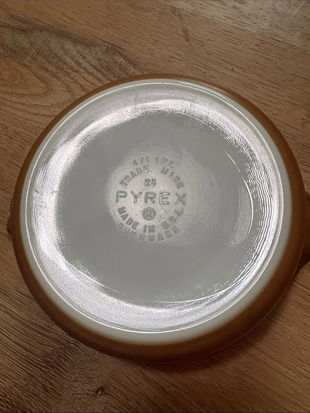 Vintage Pyrex American Heritage 1 Pint Casserole Gold/Brown Lid - Cinderella